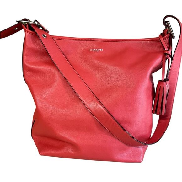 Coach all leather shoulder bag - Picture 1 of 14